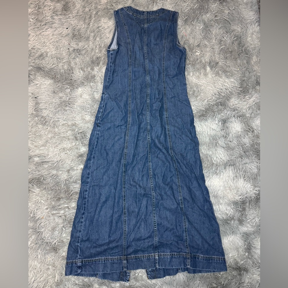 Universal Thread Blue Button-Down Midi Dress - image 7